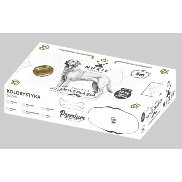 Smycz dla psa automatyczna taśmowa 5m 50kg 2377
